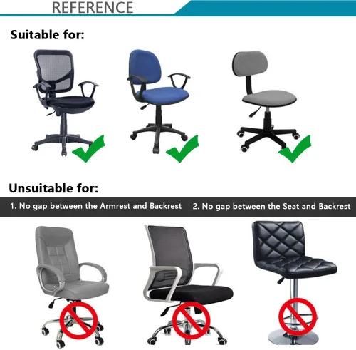 Miniatura 6 de Melaluxe Funda para silla de oficina de computadora, funda universal protectora y elástica para silla giratoria elástica Totam