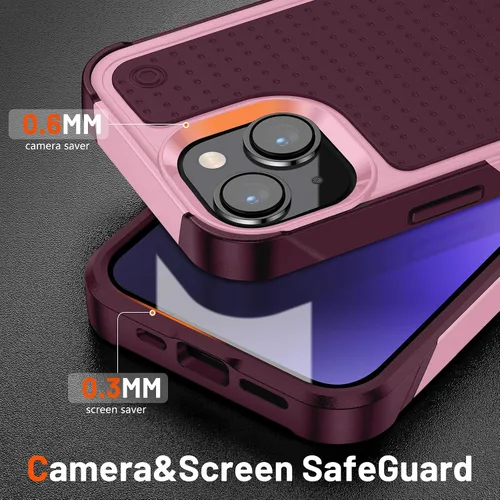 Miniatura 372 de Jeylly Funda para iPhone SE/Funda para iPhone 5S, Exterior de Plástico Duro que Absorbe Golpes + Interior de Silicona de Goma Defensor contra