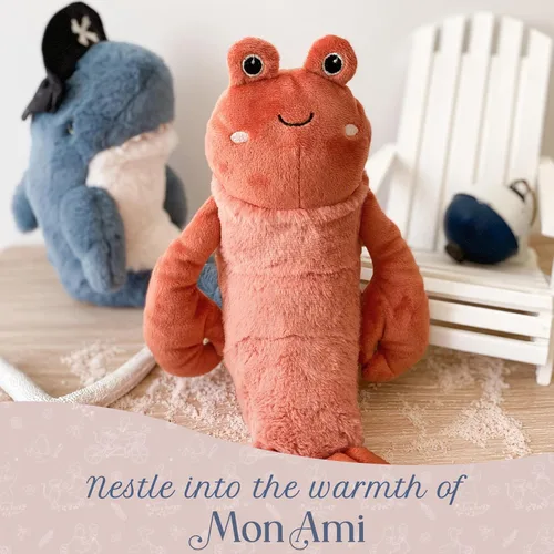 Miniatura 4 de MON AMI Da Pinchi the Lobster - Peluche suave y tierno de 9 pulgadas Adorable langosta inspirada en el océano para jugar, coleccionar y decorar
