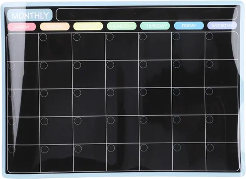 Miniatura 7 de 3 in 1 Magnetic Dry Erase Board Planner Set, with 8 Color Markers, Eraser, for Fridge