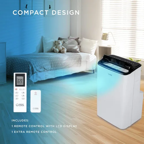 Miniatura 4 de COMMERCIAL COOL Aire acondicionado portátil de 12,000 BTU unidad de aire acondicionado con deshumidificador y ventilador, unidad de aire