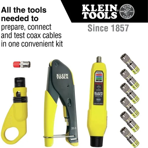 Miniatura 2 de Klein Tools Kit básico instalador de cable coaxial
