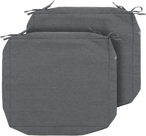 Magpie Fabrics - Juego de 2 fundas para cojines de patio (solo funda de repuesto, sin inserto!), funda impermeable para sillas de asiento profundo