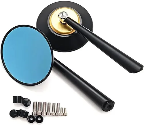 Miniatura 8 de motorcycle rearview mirror For Y-Amaha Xmax Fz16 Mt07 09 Xj6 Dt50 Xt600 Tracer,Round Aluminum Alloy Motorcycle Rearview Mirror 8/10mm Side Mirror