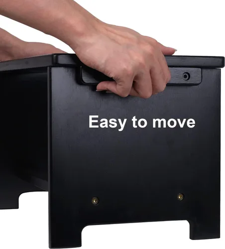 Miniatura 3 de HTB Cuencos elevados para perros, soporte elevado para perros con 2 cuencos de acero inoxidable, cuencos elevados para perros grandes, medianos