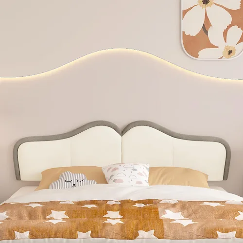 Miniatura 6 de BSHOMGI Cabecera Queen para montar en la pared para paneles de cabecera de cama ajustables, cabecera tapizada de terciopelo para dormitorio