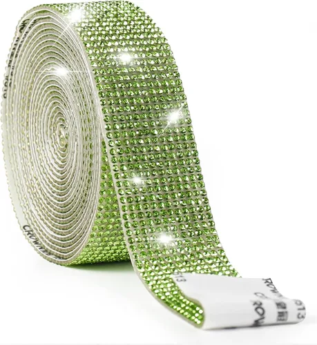 Miniatura 24 de Cinta de cristal autoadhesiva, calcomanías de diamantes de imitación para envoltura de regalos, manualidades, proyectos de decoración, bodas