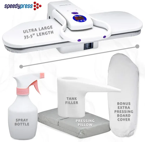 Miniatura 3 de SpeedyPress Plancha de Presión de Gran Tamaño/Prensa de Vapor Prensa de Plancha Electrónica Ultra XL con 100 Libras de Presión de Prensado