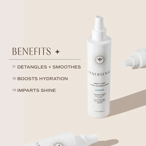 Miniatura 3 de INNERSENSE Organic Beauty - Acondicionador Natural Sweet Spirit Sin Enjuague Desenredante, Hidratante, Suavizante Cuidado del Cabello Sin