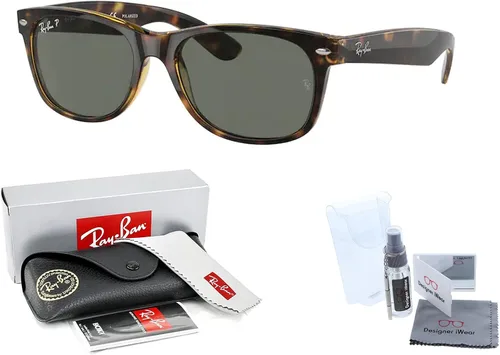 Miniatura 2 de Ray-Ban RB2132 NEW WAYFARER - Gafas de sol para hombres y mujeres + paquete con kit de cuidado de gafas de cortesía de diseñador iWear