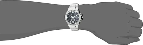 Miniatura 2 de Casio GST-B100D-1ACR G-Shock Reloj de cuarzo plateado con pantalla analógica para hombre, Grafito, Cronógrafo