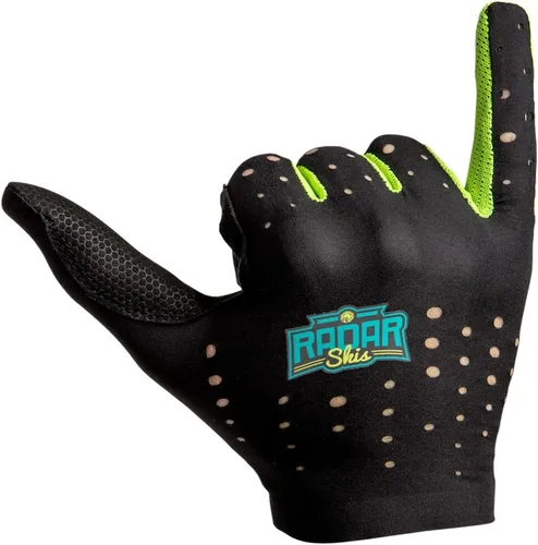 Miniatura 2 de Radar Men's Range Water Sports Gloves - Amara Grip Palm, Perforated Nylon Backhand, Thumb Bumper Protection, Lightweight Stretch Fit Design