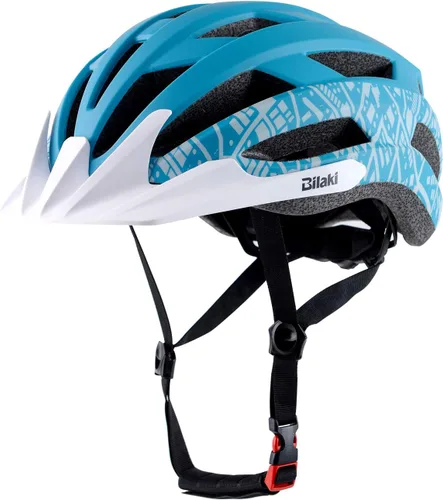 Miniatura 12 de Bilaki Casco de bicicleta para adultos, mujeres, hombres, jóvenes, niños, cascos ligeros de bicicleta de montaña con esfera ajustable y visera