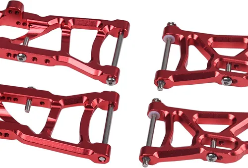 Miniatura 4 de Hosim Juego de brazos A de suspensión delantera y trasera de aluminio a control remoto, barra de amarre para 1/10 Slash 2WD RC Car Upgrade Parts Hop