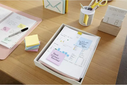 Miniatura 11 de Post-it Notas, 3 x 3 pulgadas, 100 hojas por bloc Amarillo canario 24 blocs, paquete de 8