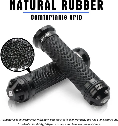 Miniatura 3 de NIBBI Empuñaduras para Motocicleta, Manillar de Aluminio CNC de Carreras y Goma Suave, Empuñaduras de 7/8" para ATV GY6 Scooter
