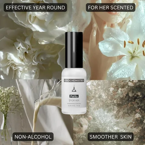 Miniatura 4 de Feromonas para mujeres (pureza) - Espray de perfume corporal de fragancia orgánica elegante y ultra fuerte (1 onza en aerosol)