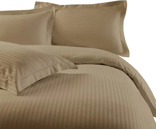 Miniatura 21 de sheetsnthings Juego de ropa de cama a rayas de 300 hilos, 100% algodón, 5 piezas, tamaño individual, extra largo, XL, color negro, 3 piezas y 2