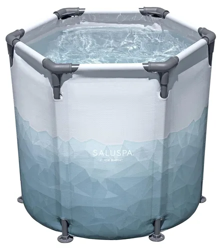 Bestway SaluSpa Glacial Dip Cold Plunge Recovery - Vaina de baño de hielo para 1 persona (35.5 x 31.5 pulgadas) | Bañera fría redonda
