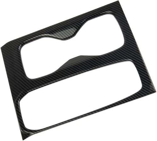 Miniatura 3 de Cubierta de panel de portavasos para consola central de fibra de carbono para Nissan Frontier 2022-2026