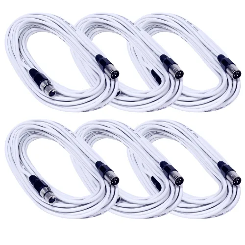 Miniatura 23 de Seismic Audio SAXLX-2Brown-Paquete de 6 cables de conexión XLR de 2 pies marrones - Cables de micrófono - Cables XLR macho a hembra - 2 pies