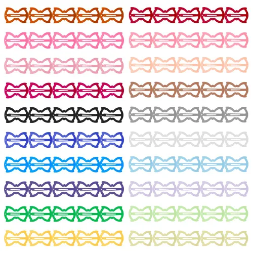 ECADY Juego de 100 pinzas para el cabello de metal con cierre para niñas, bebés y niños, broches de moño perfectos para cabello fino, cabello grueso