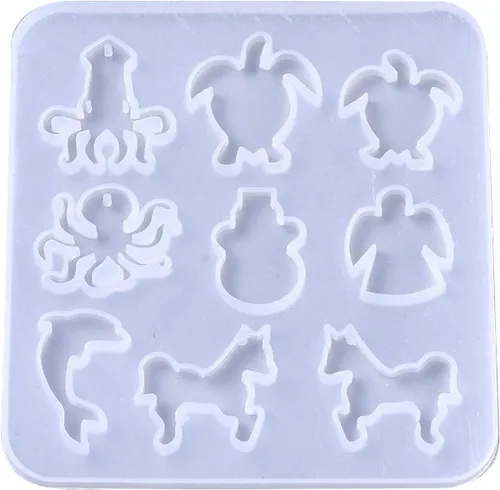 Miniatura 8 de Craftdady Molde de silicona con gemas de cabujón de 10 cavidades, molde de fundición de resina ovalada para resina epoxi UV, bricolaje