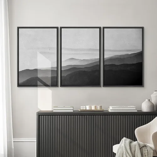 Miniatura 183 de SIGNWIN Lienzo enmarcado para pared, arte con pinceladas de flujo neutro en tonos beige abstractos, ilustraciones, arte moderno, decorativo