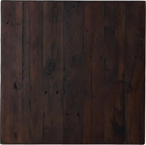 Miniatura 6 de Cortesi Home Omaha - Mesa auxiliar en madera maciza y meta, 22 pulgadas de alto, marrón oscuro