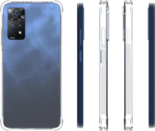 Miniatura 2 de USTIYA Funda para Redmi Note 11 Pro 5G Clear TPU Cuatro Esquinas Cubierta Protectora Transparente Suave Funda