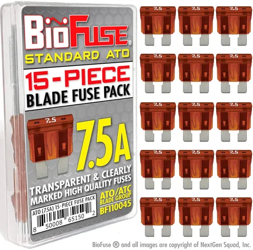 Miniatura 8 de Juego de fusibles ATO estándar 15A (15 fusibles regulares) Grupo de cuchillas: ATO, ATOF, ATC, ATS, APR, Automotive, Car, Camión, SUV, RV, Barco