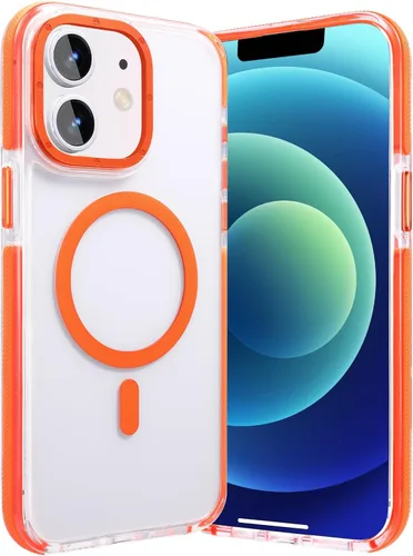Miniatura 2 de Funda magnética diseñada para iPhone 11 Pro Max, [probada en caídas de grado militar] [compatible con MagSafe] Funda protectora delgada translúcida