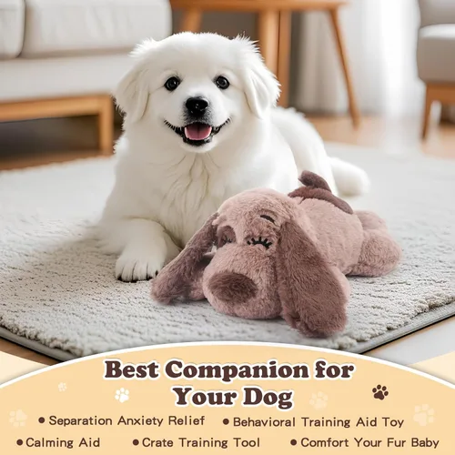 Miniatura 8 de BEVERLYSHARK Beverly Shark Juguete de latido del corazón para cachorros, ayuda para aliviar la ansiedad de los perros, juguete de entrenamiento