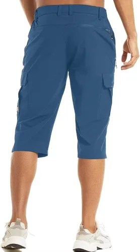 Miniatura 2 de MAGCOMSEN Pantalones cortos de entrenamiento para hombre, de secado rápido, 34, pantalones capri con bolsillos con cremallera, pantalones cortos