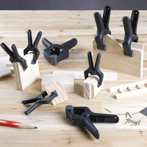 Miniatura 8 de Amazon Basics Juego de 14 abrazaderas de resorte de nailon, 6 paquetes de 3-3/8 pulgadas, 4 paquetes de 4-1/2 pulgadas, 4 paquetes de 6-1/2