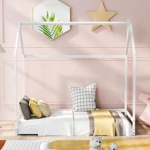 Miniatura 10 de SOFTSEA Marco de cama de metal doble para niños