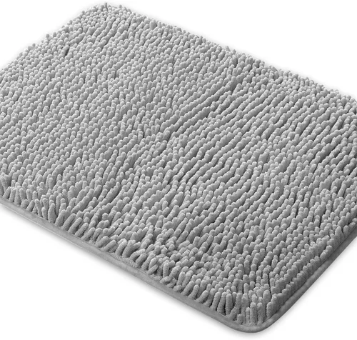 Miniatura 142 de Yeaban Alfombra de pasillo de baño de 24 x 72 pulgadas, antideslizante, alfombra de baño larga de felpilla gruesa, absorbente y lavable, alfombra