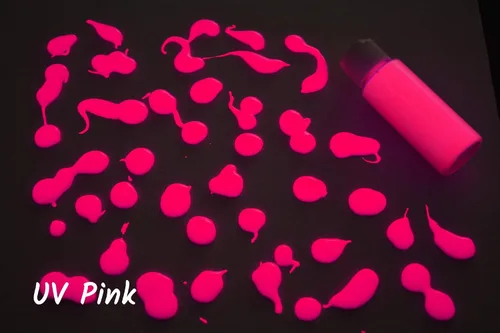 Miniatura 6 de DirectGlow - Pintura fluorescente reactiva para fiestas de témpera ultravioleta (surtido de 6 colores, botellas de 2 onzas)