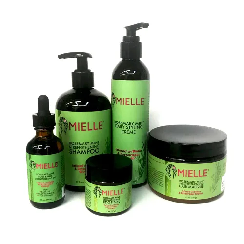 MIELLE Romero Mint Organics infundidos con biotina y fomenta el crecimiento de productos para el cabello para un cabello más fuerte y saludable y