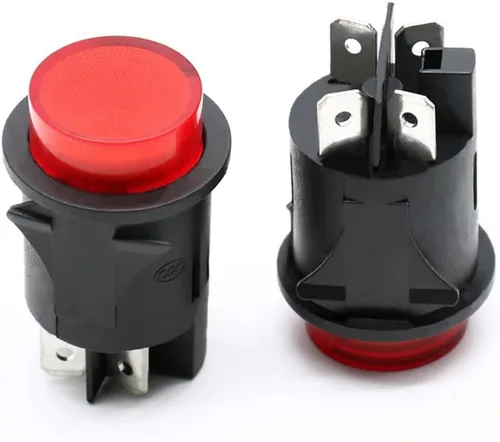 Miniatura 41 de 3 piezas Interruptor de engranajes de 31x25mm de 6 pines 6V/12V Interruptor de palanca de avance, parada, marcha atrás para juguetes eléctricos