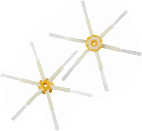 2pcs Side Brush 6-armed Compatible with IRobot Roomba 500 600 700 Series 550 560 630 650 760 770 780 Vacuum Cleaner Accessories Parts