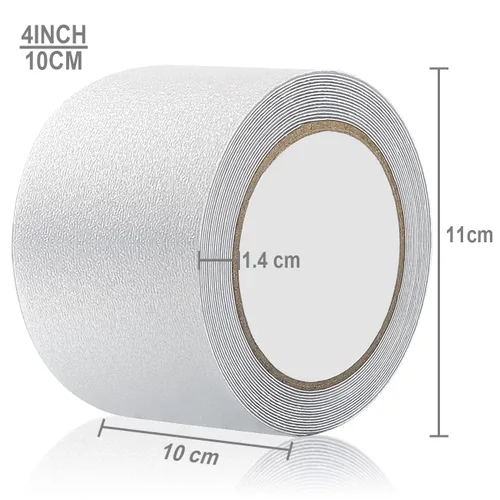 Miniatura 2 de Yorwe Cinta antideslizante transparente, más clara y cómoda cinta de seguridad (4 pulgadas de ancho x 190 pulgadas de largo, transparente)