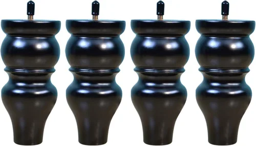 Miniatura 6 de Patas de madera maciza, patas de sofá con varilla roscada M8, patas de gabinete de mesa auxiliar, patas de repuesto para cómoda, cama, soporte