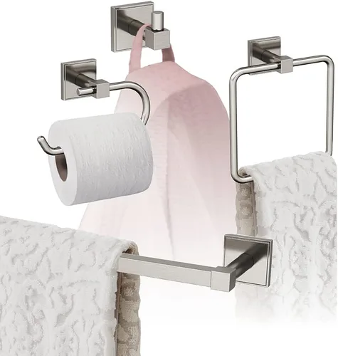 Miniatura 11 de Amerock Níquel cepillado Appoint 5 piezas Juego de accesorios de baño