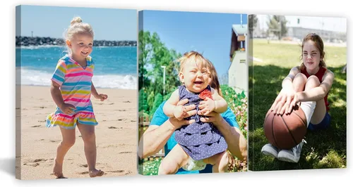 Miniatura 23 de CCWACPP Arte personalizado en lienzo con 3 fotos de retratos familiares de perros para boda, impresiones en lienzo, póster personalizado, decoración