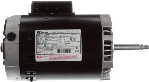 Miniatura 4 de A.O. Smith B625 3/4 HP, 3450 RPM, 1 velocidad, 115 voltios, 6.4/12.8 amperios, factor de servicio 1.5, marco 56CZ, PSC, motor de piscina ODP