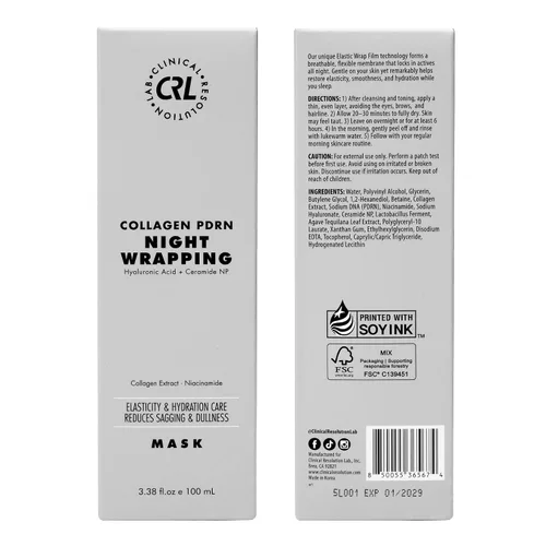 Miniatura 12 de Clinical Resolution PDRN Máscara de colágeno para envolver la noche, todo en uno, nutre, revitaliza, resplandor para una piel joven brillante