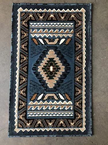 Miniatura 58 de Kingdom South West - Alfombra ovalada de nativos americanos, diseño bereber beige, D143 (3 pies x 4 pies 7 pulgadas, ovalada)