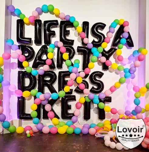Miniatura 3 de Lovoir Globos grandes de 40 pulgadas con letras B negras de gran tamaño, globo de helio de aluminio de Mylar para decoración de fiesta de Letra B