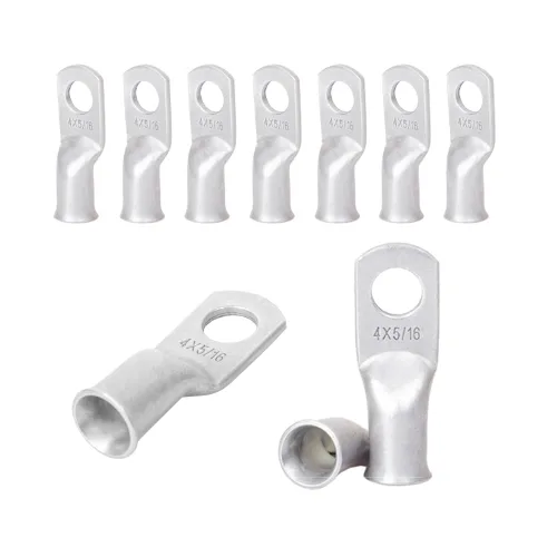 Miniatura 22 de 2/0 AWG 5/16" Stud (25 piezas), terminal de anillo de batería resistente, conectores de calibre 00, lengüetas de alambre de cobre 2/0, terminales